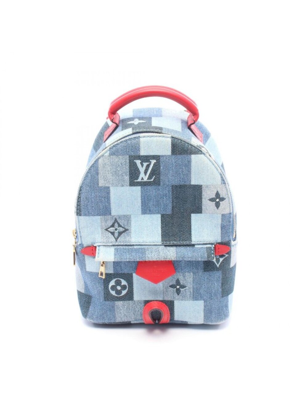 Louis Vuitton Backpack Palm Springs Mini Monogram Denim Canvas